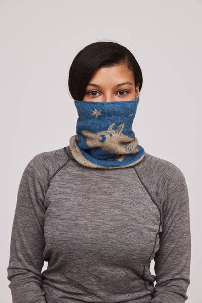 Moomintroll Neck Gaiter (Sky Blue)